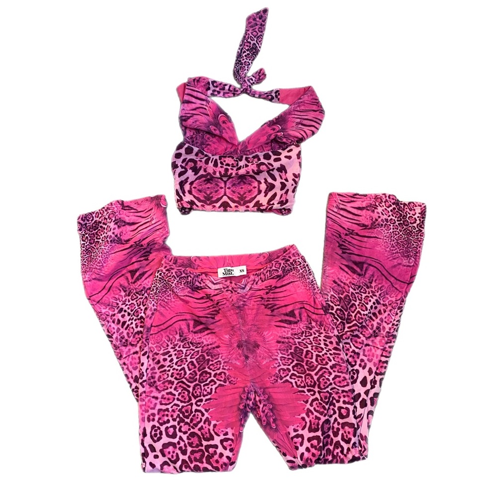 Tiger Mist Pink Animal Print Set